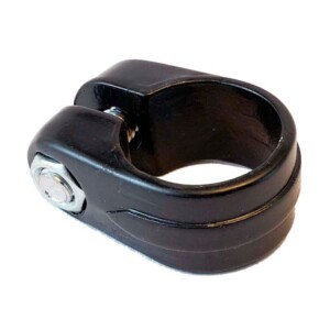 Collar porta silla 28.6 mm. Aluminio Negro