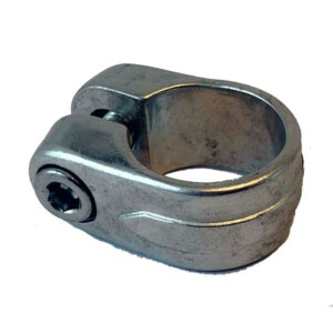 Collar porta silla 28.6 mm. Aluminio Pulido