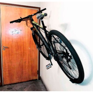 Porta Bicicleta Al Pedal De Pared Inclinada Anti Robo
