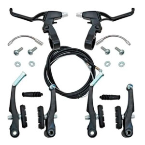Frenos V Brakes Juego Completo Con Manijas Y Cables (par)
