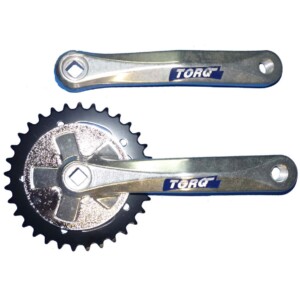 Plato y palanca BMX TORQ Aluminio, 33 Dientes