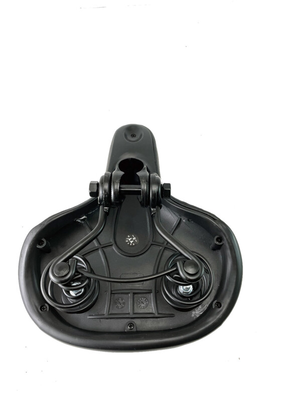 Asiento Bicicleta Playero Con Resortes Negro - Image 2