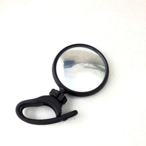 Espejo Bicicleta Retrovisor Redondo Con Abrazadera Goma
