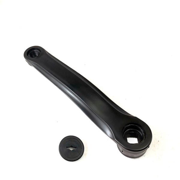 Palanca De Bicicleta De Hierro Izquierda Eje Cuadrado Negro