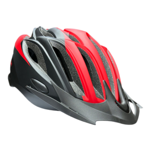 Casco MTB Raleigh Negro mate con Rojo R-26