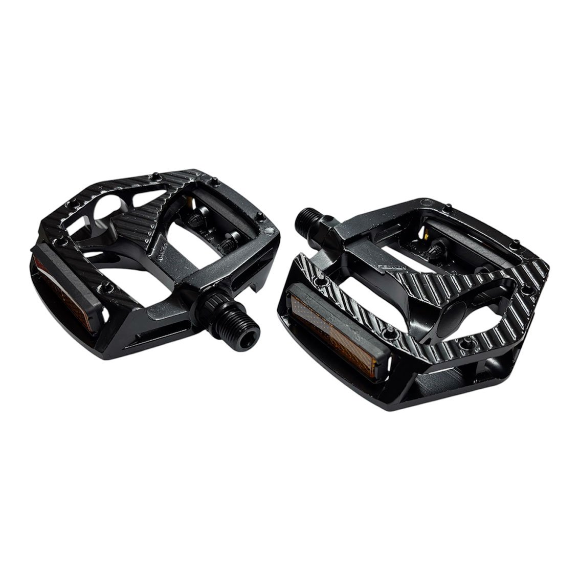 Pedales Bicicleta BMX, MTB Plataforma Alum Negro Rosca 9/16 1 Pieza